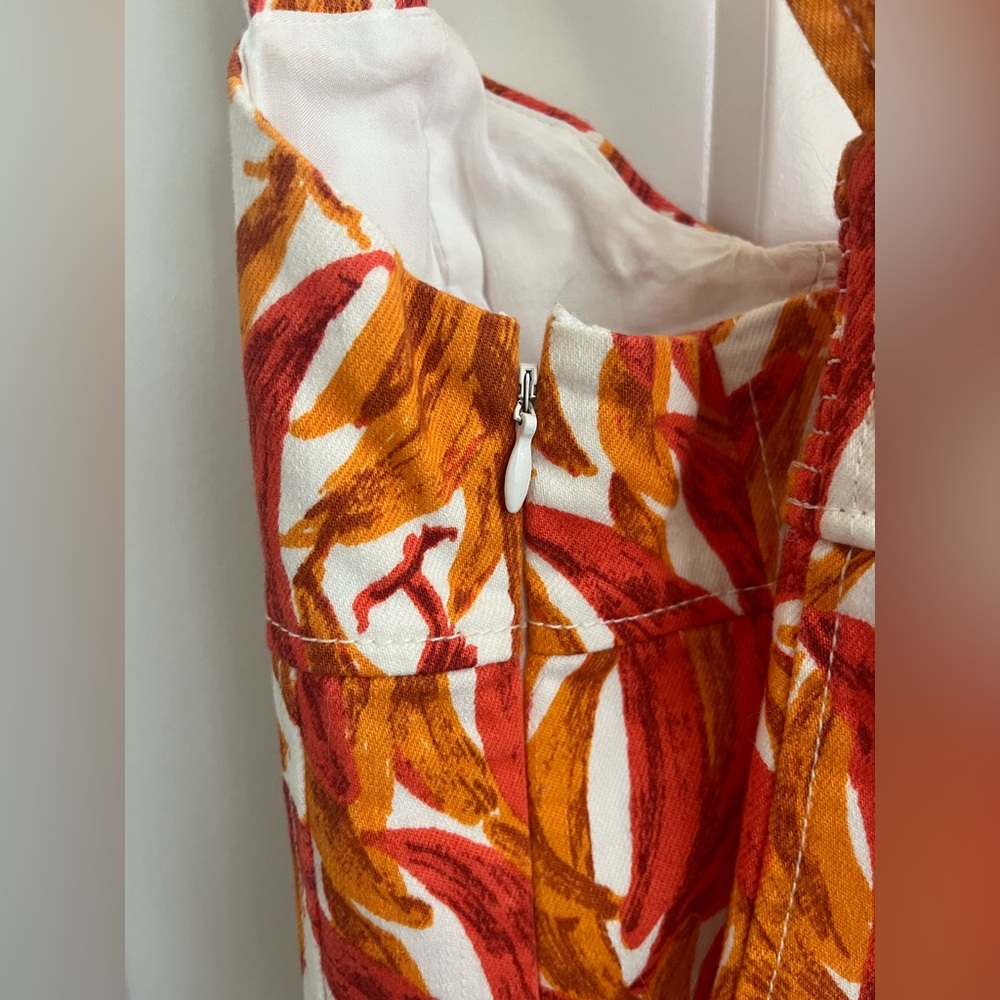 Maeve Shirt Womens Banana Print Cross Back Tank Cami Size 00 Boho Tropical - Picture 4 of 10